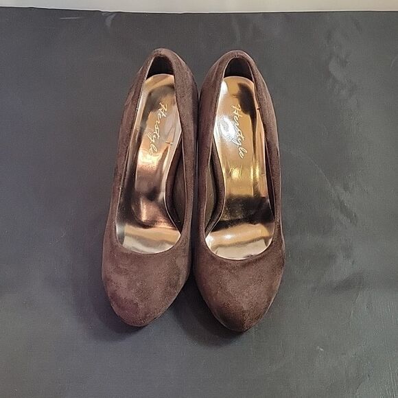 HERSTYLE SUEDE ROUND TOE HIGH HEEL STILETTOS PUMP SHOE - Picture 3 of 14